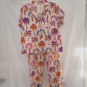 Print Fresh Cotton Women's Pajamas Size Large